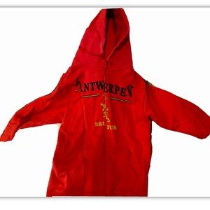 vetements red hoodie antwerpen